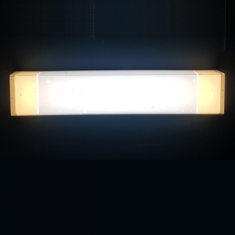 LED 눈꽃 투톤 욕실등 20W (국산) (425*80*60) 주광+전구색